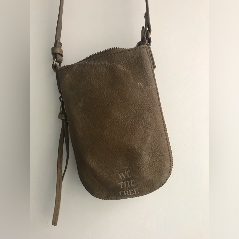 We The Free Brown Crossbody Phone Pouch